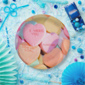 HOORZITTEN SNOEP valentijnse Papieren Bordje (Feest)