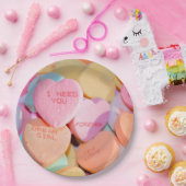 HOORZITTEN SNOEP valentijnse Papieren Bordje (Feest)