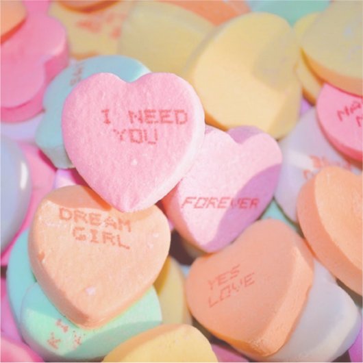 HOORZITTEN SNOEP valentijnse Sticker (Voorkant)