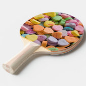 HOORZITTEN SNOEP valentijnse Tafeltennisbatje (Voorkant Gekanteld)