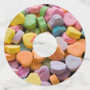 HOORZITTEN SNOEP valentijnse Wijnglaslabel