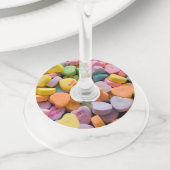 HOORZITTEN SNOEP valentijnse Wijnglaslabel (Dichtbij)