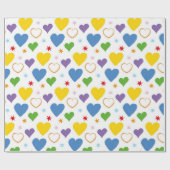 HOORZITTEN VAN BLAUWE GREEN VALENTIJNSDAG CADEAUPAPIER (Vlak)