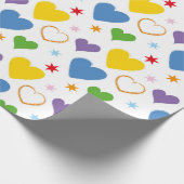 HOORZITTEN VAN BLAUWE GREEN VALENTIJNSDAG CADEAUPAPIER (Hoek)