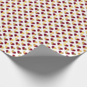 HOORZITTEN VAN DE RODE EN GOUDE VALENTIJNSDAG CADEAUPAPIER (Hoek)