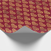 HOORZITTEN VAN DE RODE EN GOUDE VALENTIJNSDAG CADEAUPAPIER (Hoek)