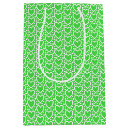 HOORZITTEN VOOR BRIGHT GREEN EN WITTE VALENTIJNSDA MEDIUM CADEAUZAKJE