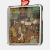 Hoorzitting 1617 metalen ornament (Links)