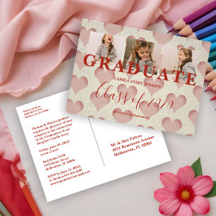 Hoorzitting Afstuderen 3 Foto's Textieltextuur vóó Briefkaart