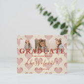 Hoorzitting Afstuderen 3 Foto's Textieltextuur vóó Briefkaart (Staand voorkant)