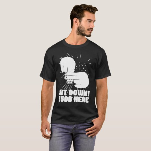 Hoorzitting Hulp-doven Pride ASL-handgebarentaal T-shirt (Voorkant volledig)