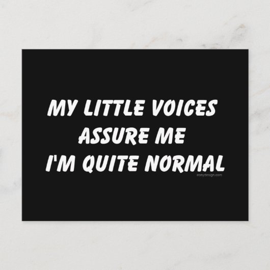 Hoorzitting Humor stemmen Briefkaart (Voorkant)