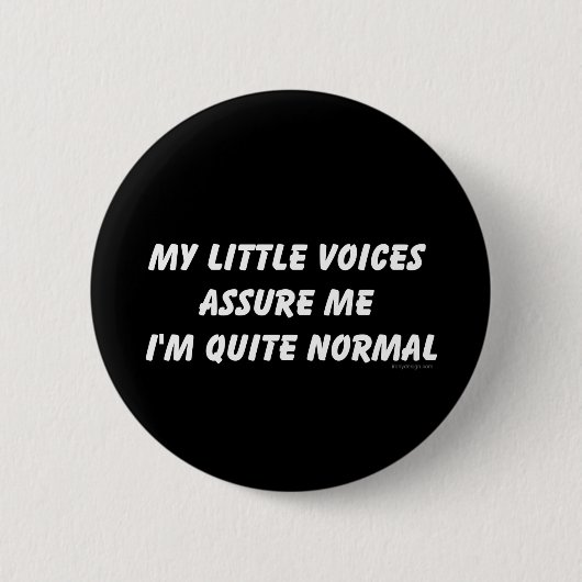 Hoorzitting Humor stemmen Ronde Button 5,7 Cm (Voorkant)