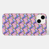 Hoorzitting op harten Psychedelic Pattern iPhone C Case-Mate iPhone Case (Achterkant (horizontaal))