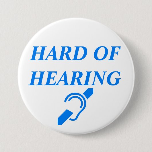 HOORZITTING RONDE BUTTON 7,6 CM (Voorkant)