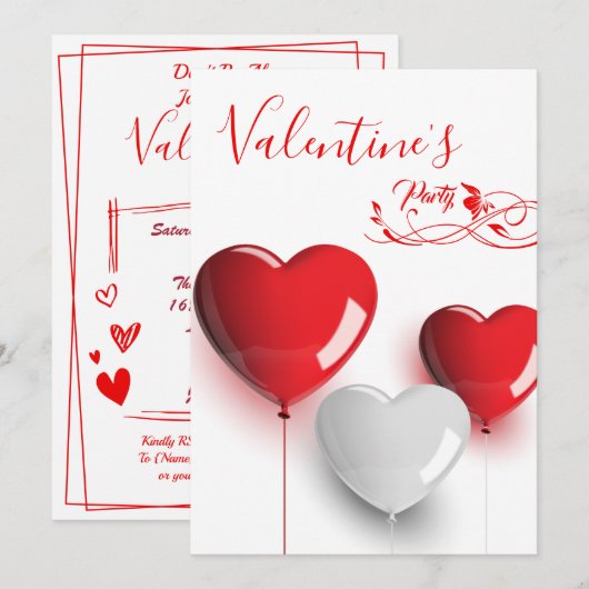 Hoorzitting Valentijnse Kaart (Voorkant / Achterkant)