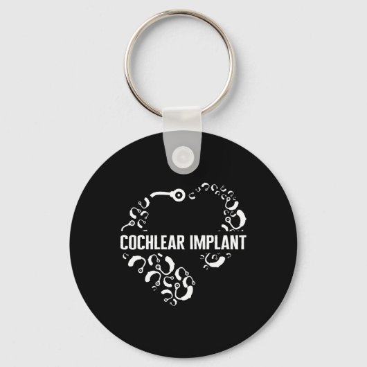 Hoorzitting Verlies bewustzijn Liefde Cochlear Imp Sleutelhanger (Voorkant)