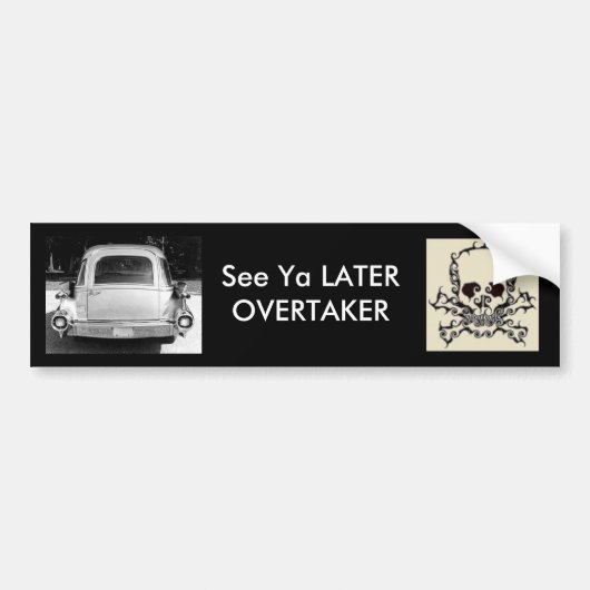 hoorzitting, zie Ya LATER OVERTAKER Bumpersticker (Voorkant)