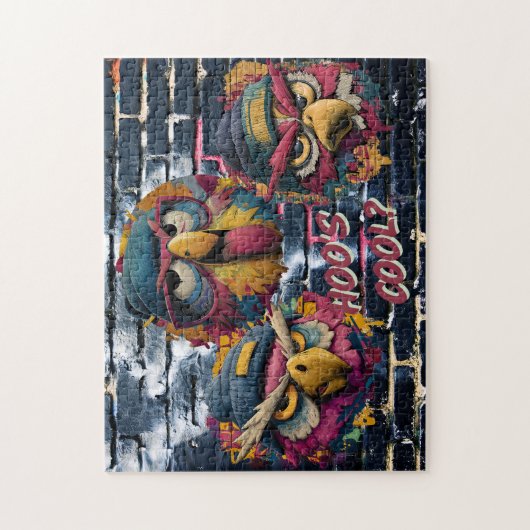 HOO'S COOL? - Urban Owls Graffiti Art Puzzle Legpuzzel (Verticaal)