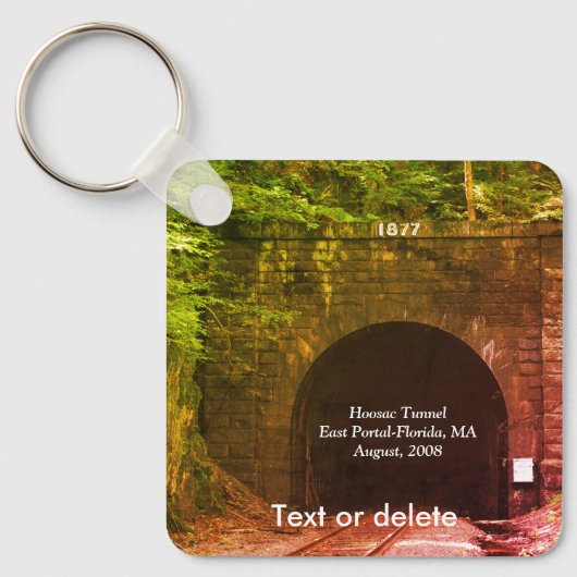 Hoosac Train Tunnel East Portal Florida Sleutelhanger (Voorkant)