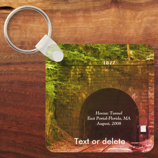Hoosac Train Tunnel East Portal Florida Sleutelhanger (Voorkant)
