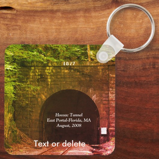 Hoosac Train Tunnel East Portal Florida Sleutelhanger (Achterkant)