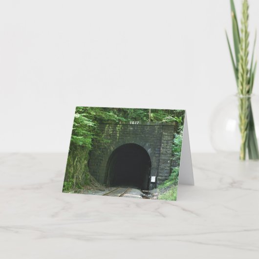 Hoosac Tunnel East Portal Florida MA Note Kaart (Voorkant)