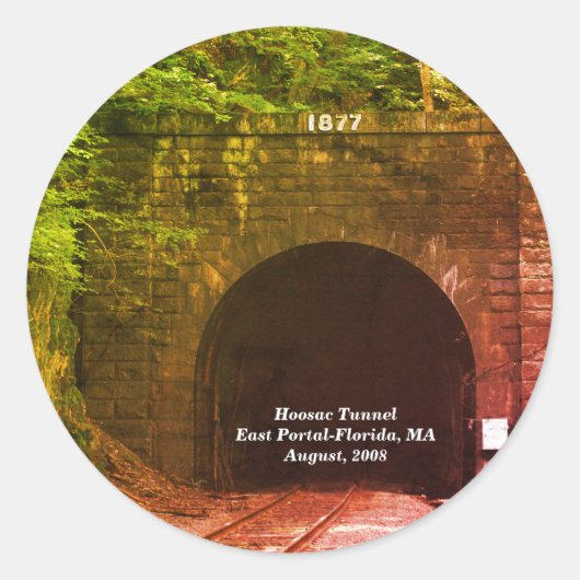 Hoosac Tunnel East Portal Florida Ronde Sticker (Voorkant)