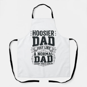 Hoosier Dad Vintage Gravure Quote Shirt Design_1 Schort