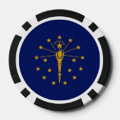 Hoosier Flag, Flag of Indiana Poker Chips (Achterkant)