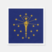Hoosier Flag, Flag of Indiana Servet (Voorkant)