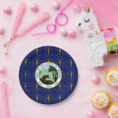 Hoosier Flag & Seal, Flag of Indiana Papieren Bordje (Feest)