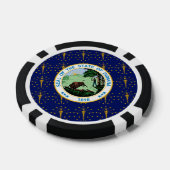 Hoosier Flag & Seal, Flag of Indiana Poker Chips (Enkel)