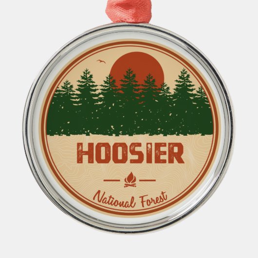 Hoosier National Forest Metalen Ornament (Voorkant)