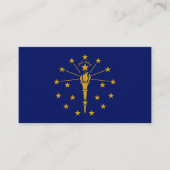Hoosier Vlag, Vlag van Indiana Visitekaartje (Voorkant)
