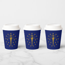 Hoosier Vlag & Zegel, Vlag van Indiana Papieren Bekers