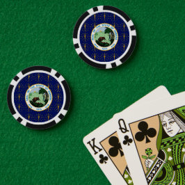 Hoosier Vlag & Zegel, Vlag van Indiana Poker Chips