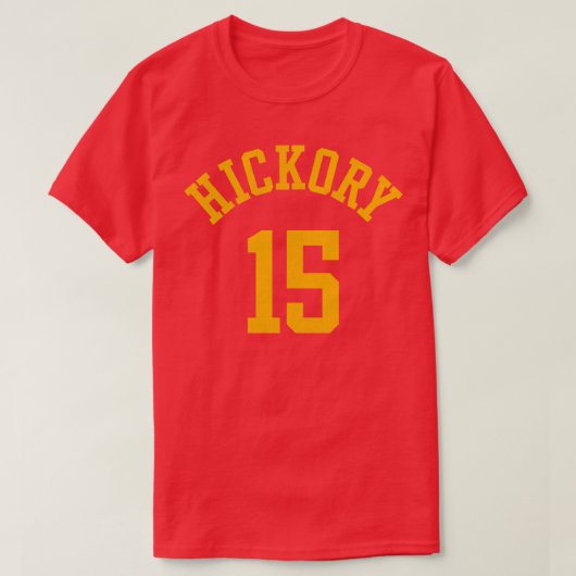 Hoosiers Jimmy Chitwood Hickory Jersey FrontBack P T-shirt (Design voorkant)