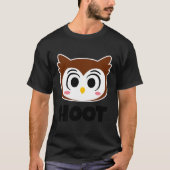 Hoot Childrens Uilen voor Coon Uil Gezicht T-shirt (Voorkant)