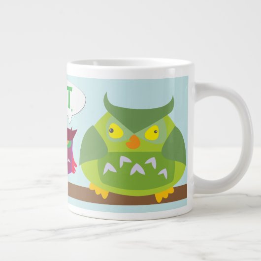 Hoot de Colorful Owls 20oz Mok (Rechts)