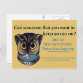 Hoot en Hollar rechercheur Briefkaart (Voorkant / Achterkant)