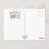 Hoot Hollow-kleur in Briefkaart (Achterkant)