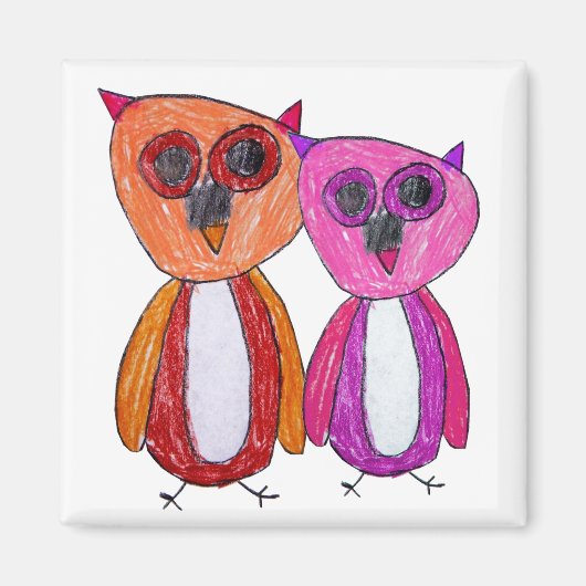 Hoot Hoot Uilen Magnet (Voorkant)