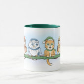 Hoot is de vreemde eruit? Kerst uilen en kat Mok (Midden)