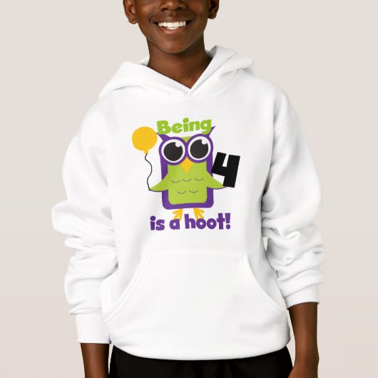Hoot Owl 4th Birthday T-shirts en cadeautjes (Voorkant)