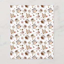 Hoot Owl Design Scrapbooking Paper