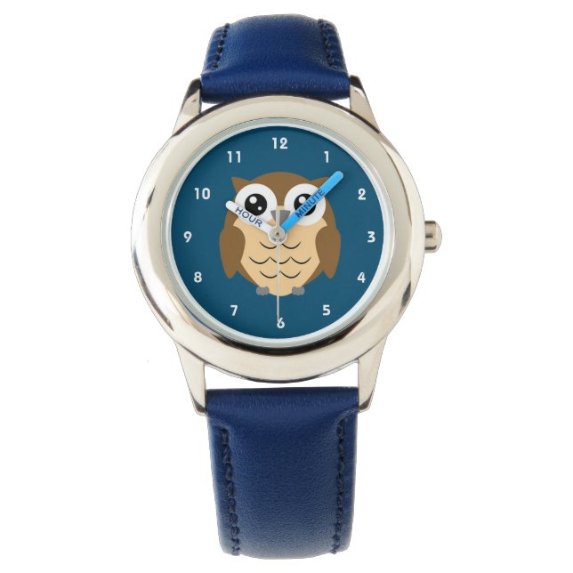 Hoot Owl Design Watch Horloge (Voorkant)