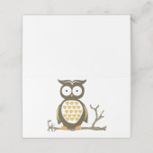 Hoot Owl Plaatskaartje (Buitenkant ongevouwen)