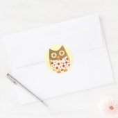 Hoot Owl Ronde Sticker (Envelop)