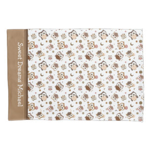 Hoot Owl Schattig met grote ogen Kussensloop